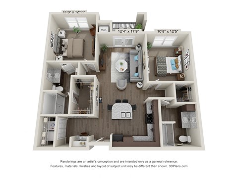 B1 Floor Plan at LIV at Boerne Hills an Active Senior Community 62+, Texas, 78006
